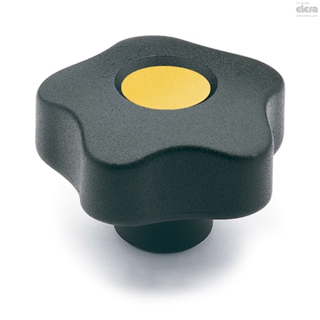 Elesa Brass boss, threaded pass-through hole, withot cap, VCT.40 FP-5/16-18 VCT.FP (inch sizes)
